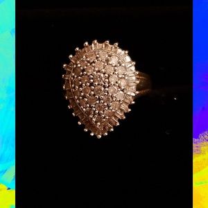 🔥SUPER BUY‼10k Yellow Gold Diamond Ring